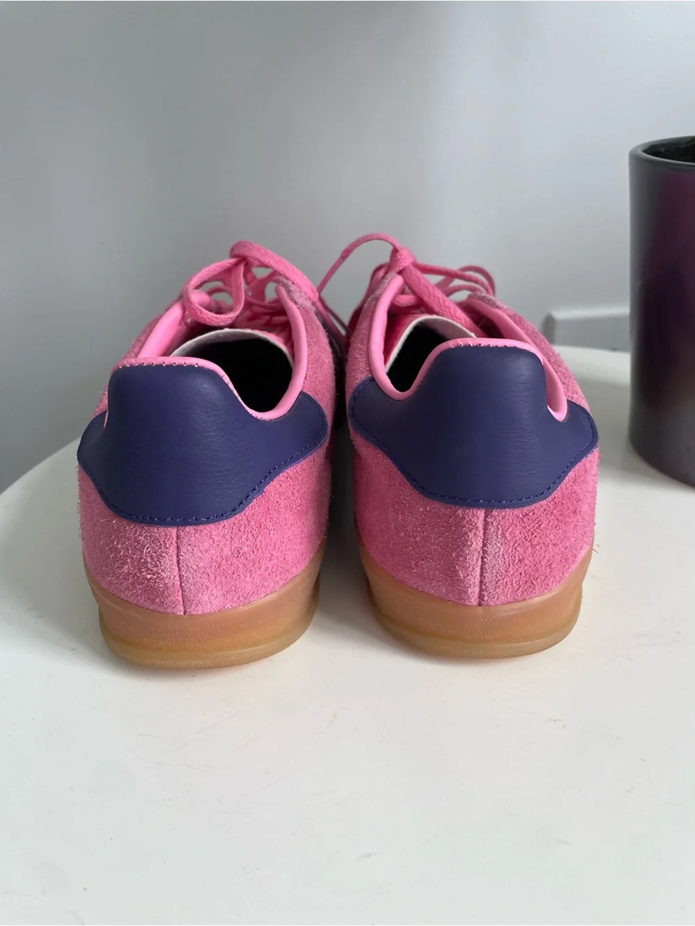 Women Size 8 Adidas Gazelle Bliss Pink Purple Shoes - Picture 5 of 8